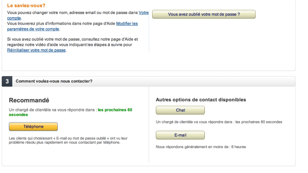 Supprimer un compte Amazon