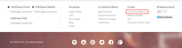 comment contacter le site lovoo