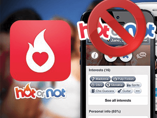 Supprimer un compte Hot or Not