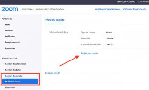 Supprimer un compte Zoom
